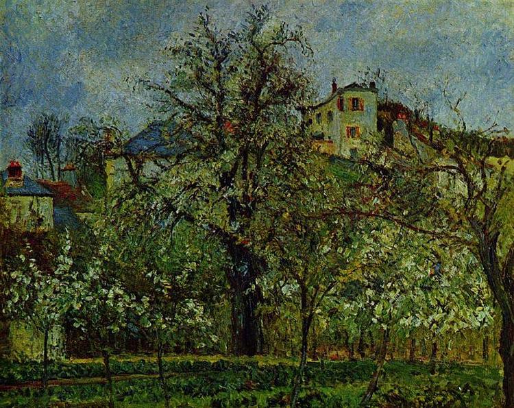 Camille Pissarro Obstgarten mit bluhenden Baumen China oil painting art